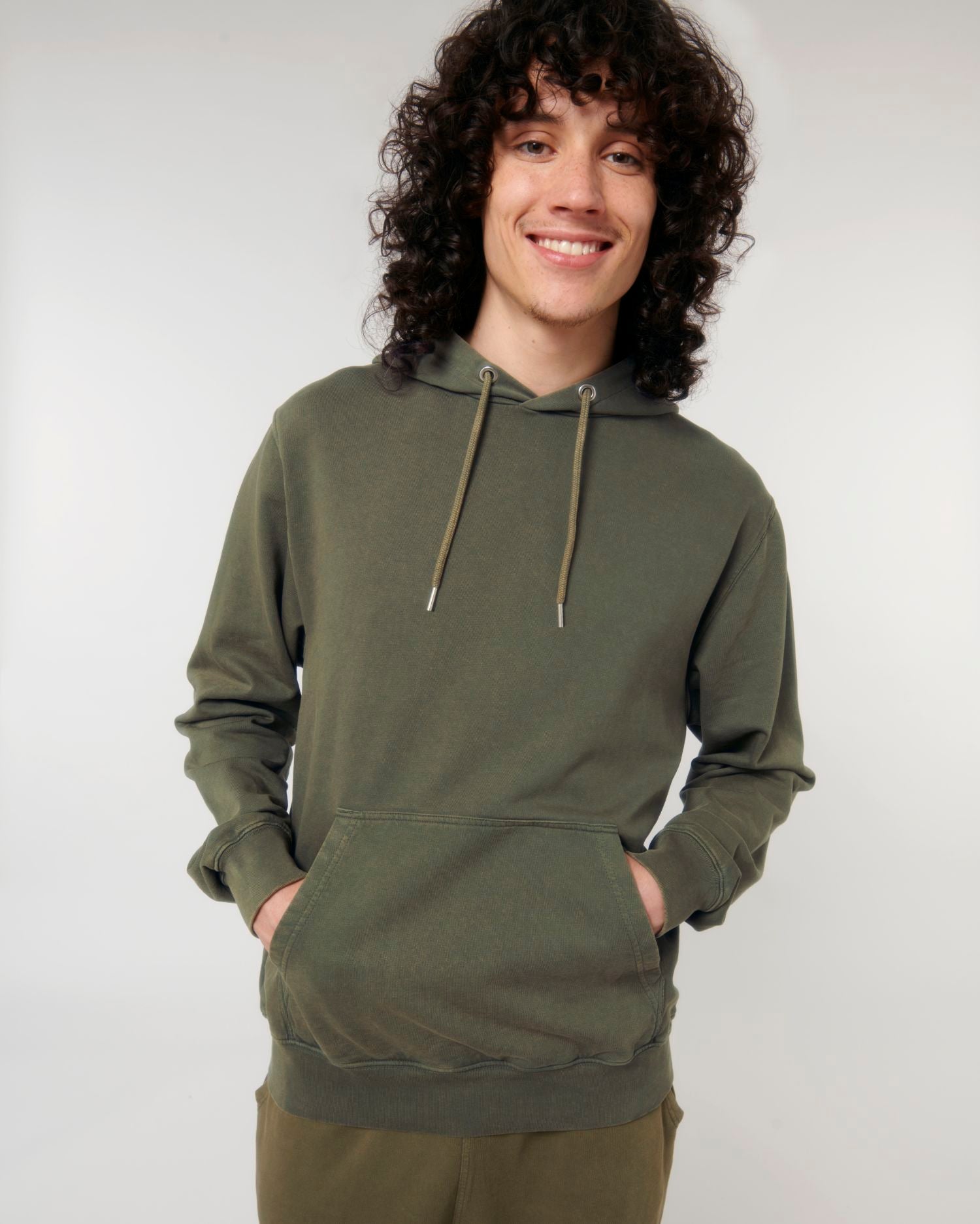 Hoodie Archer Vintage in Farbe G. Dyed Khaki