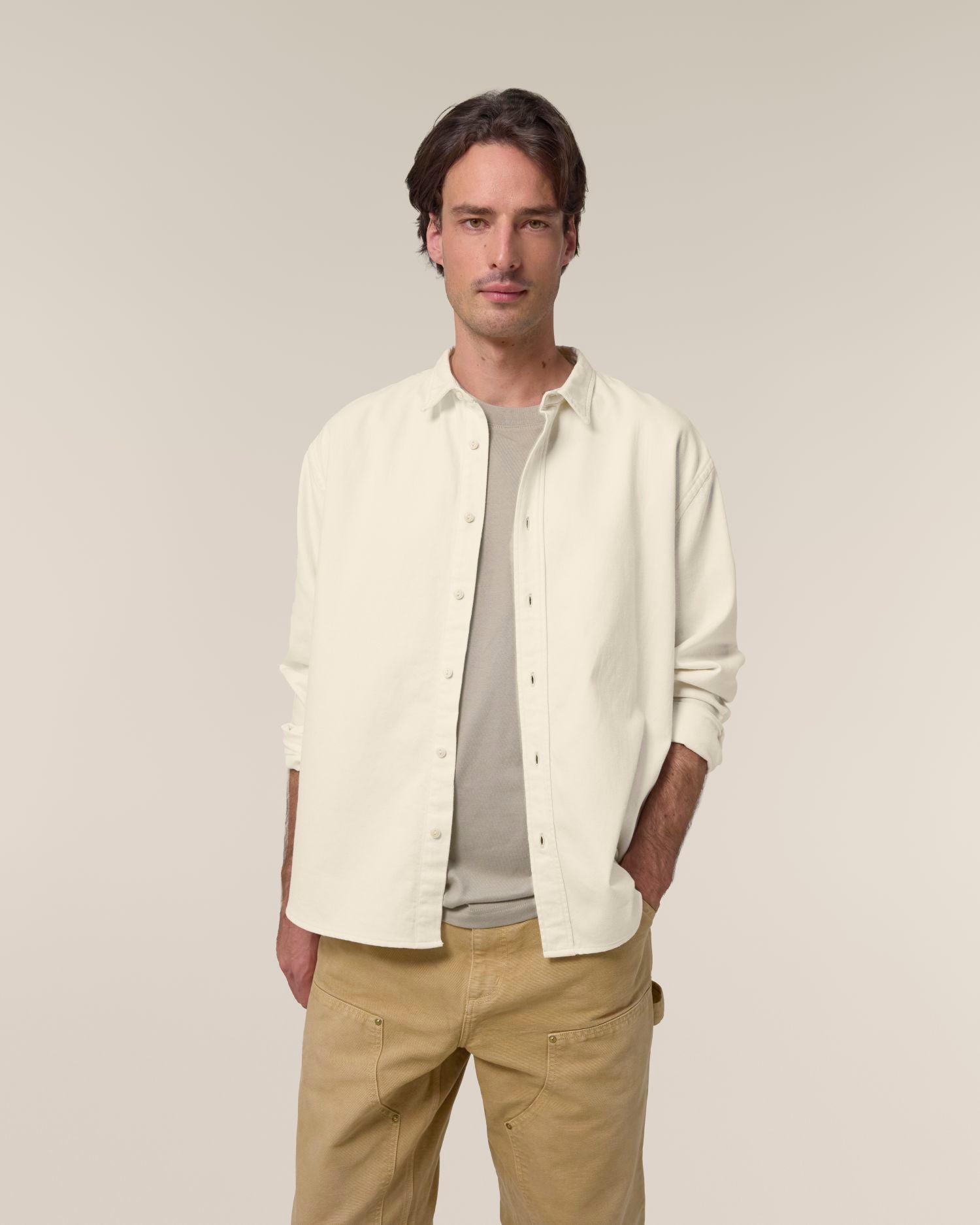 Hemd Worker Shirt in Farbe Natural Raw