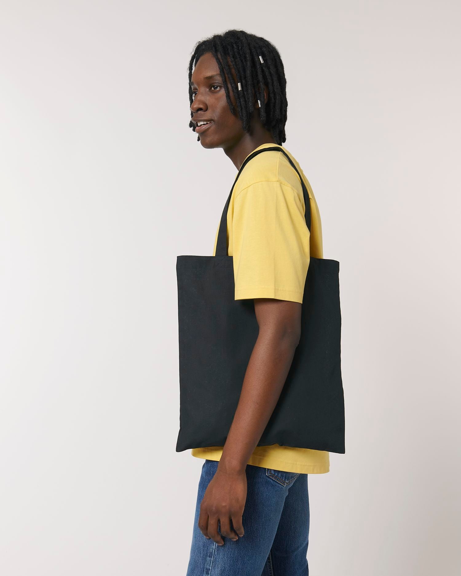 Light Tote Bag in Farbe Black