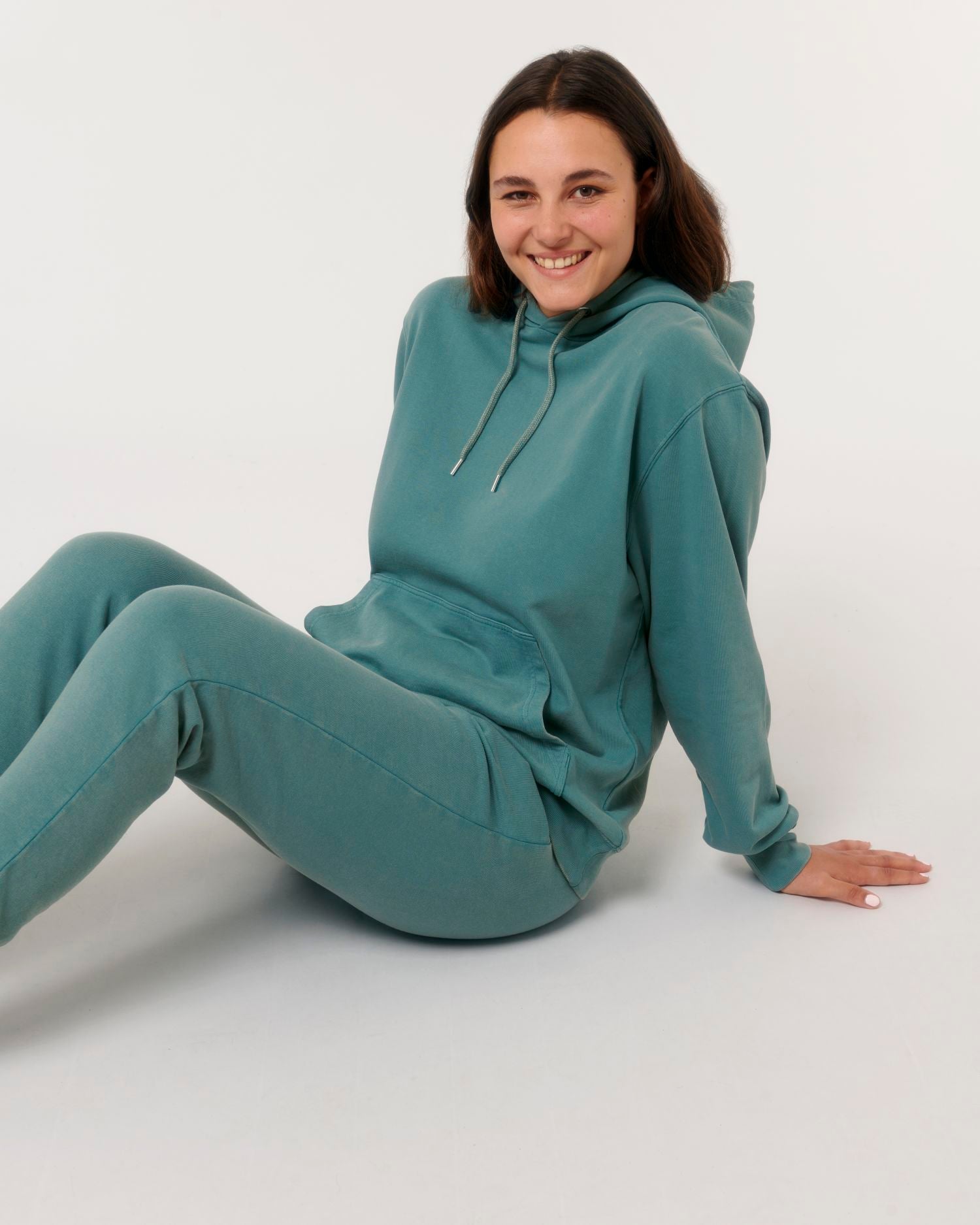 Hoodie Archer Vintage in Farbe G. Dyed Hydro