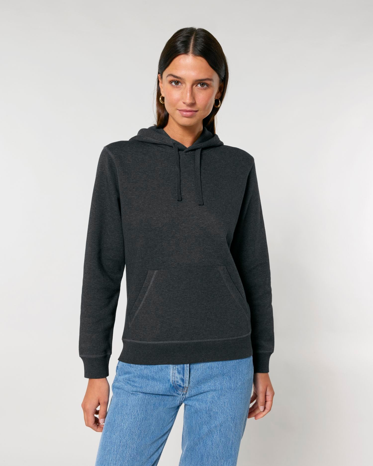 Hoodie Drummer 2.0 in Farbe Dark Heather Grey
