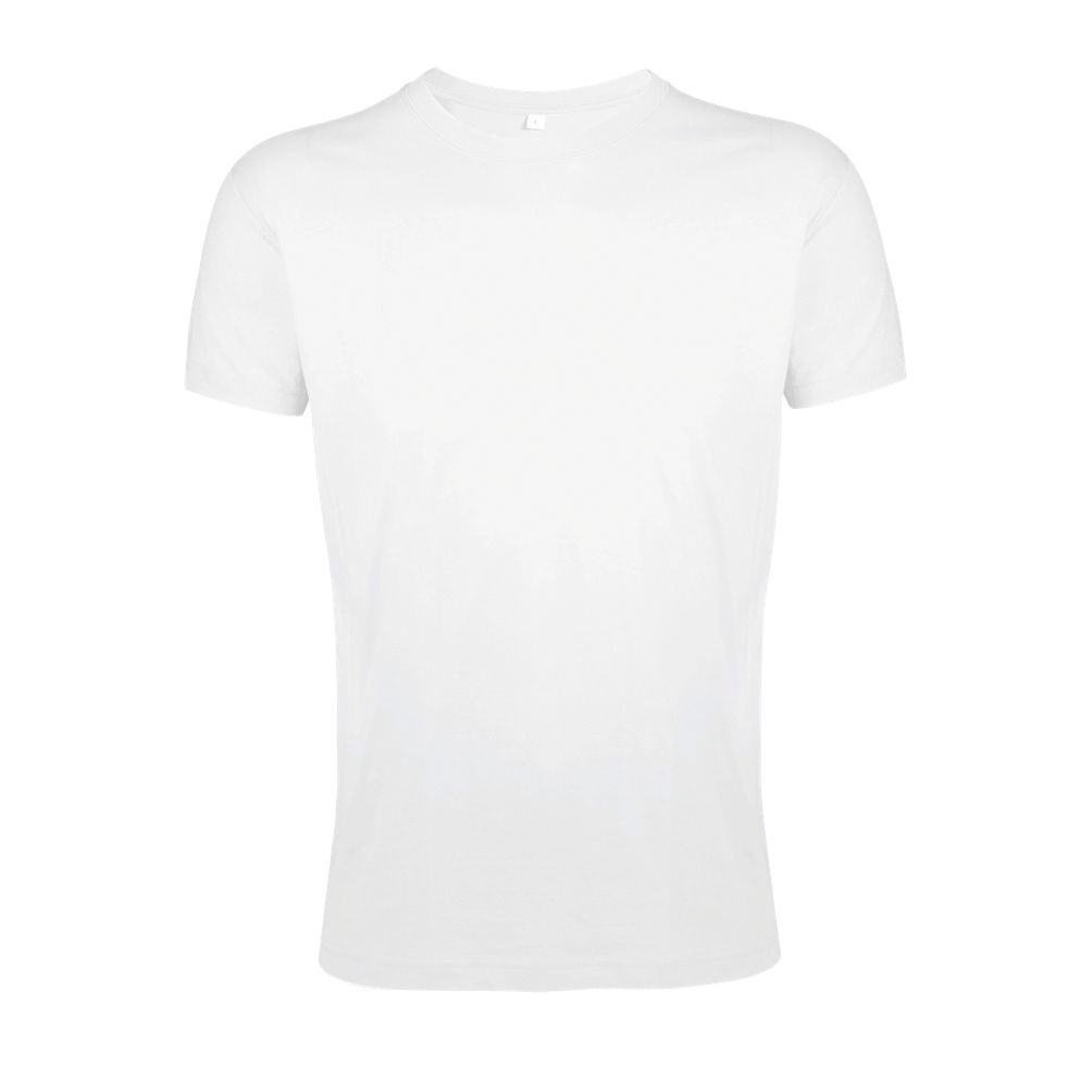 Regent Fit Herren Rundhals T-Shirt Fitted in Farbe White