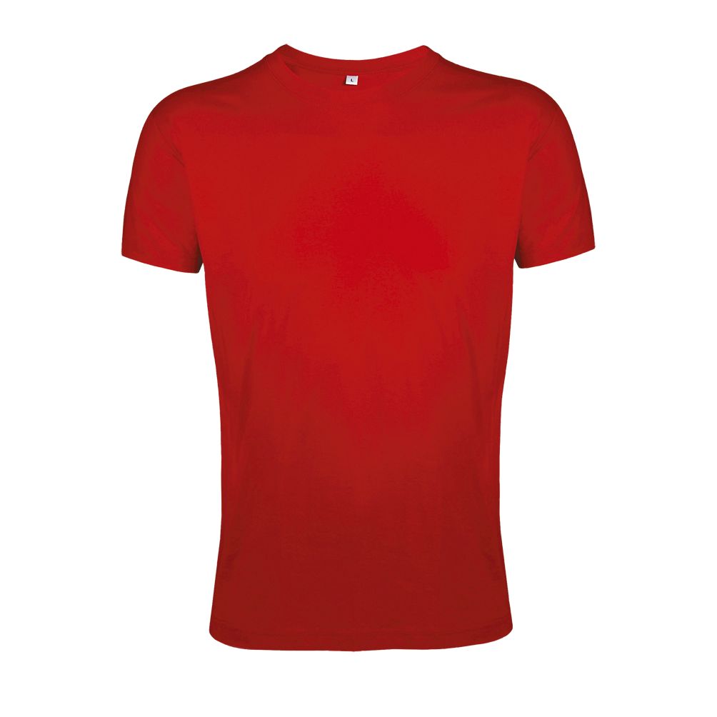Regent Fit Herren Rundhals T-Shirt Fitted in Farbe Red