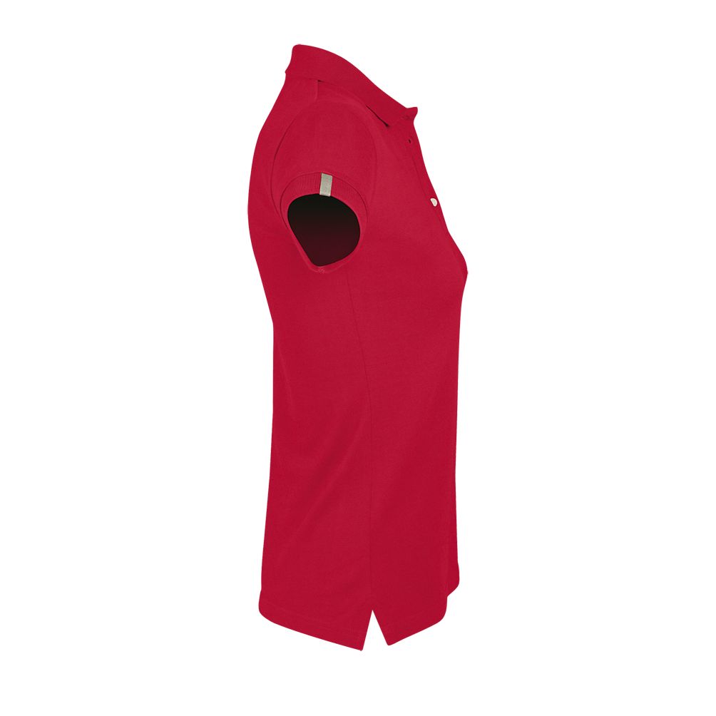 Portland Women Damen Poloshirt Kurzarm in Farbe Red