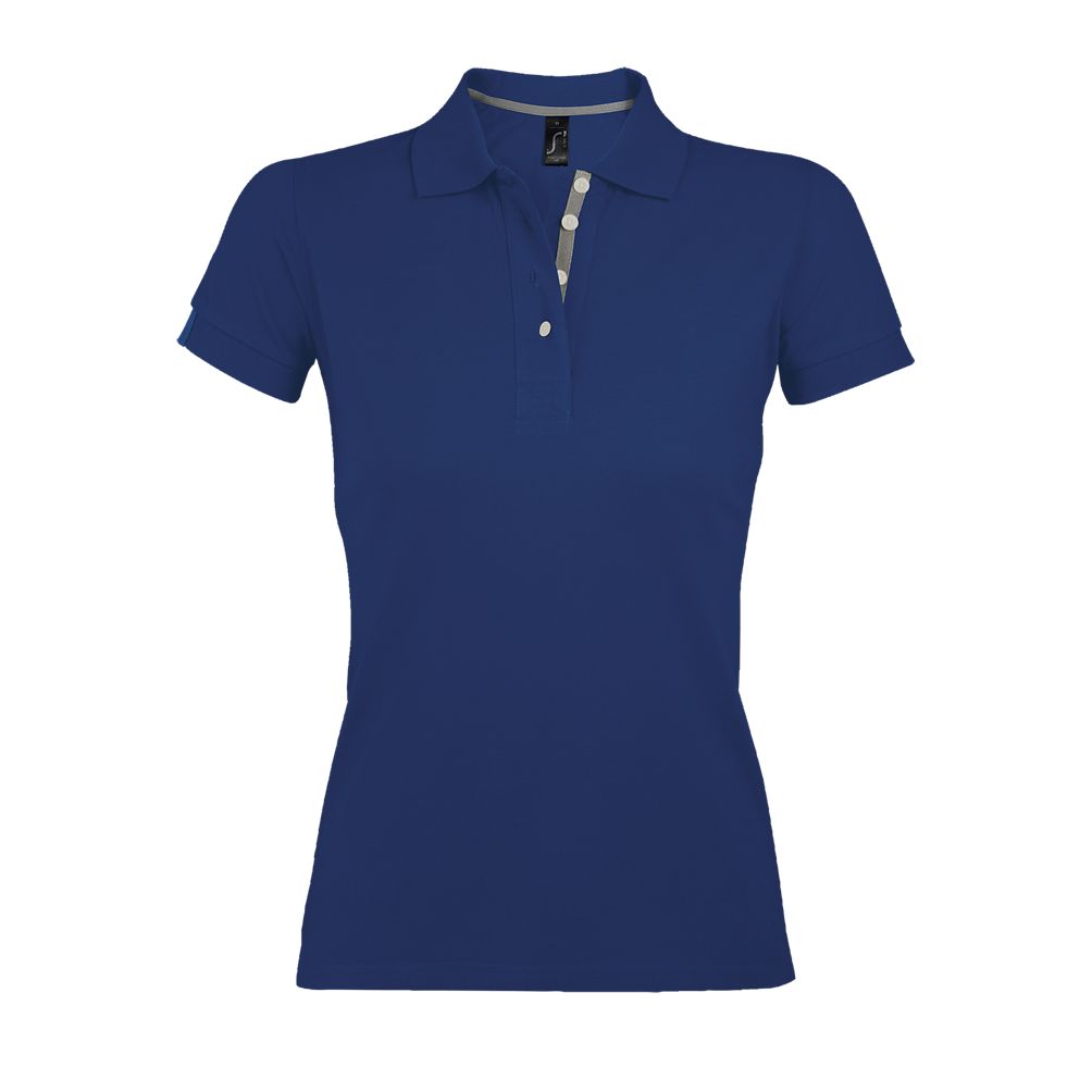 Portland Women Damen Poloshirt Kurzarm in Farbe Ultramarine