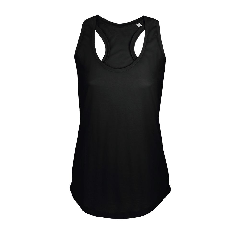 Moka Damen Racerback Suntop in Farbe Deep black