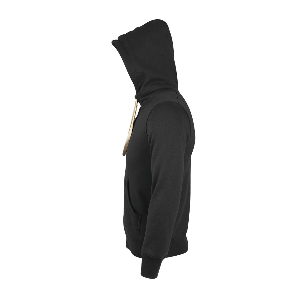 Sherpa Unisex Kapuzen-Jacke Mit "Sherpa"-Futter in Farbe Black