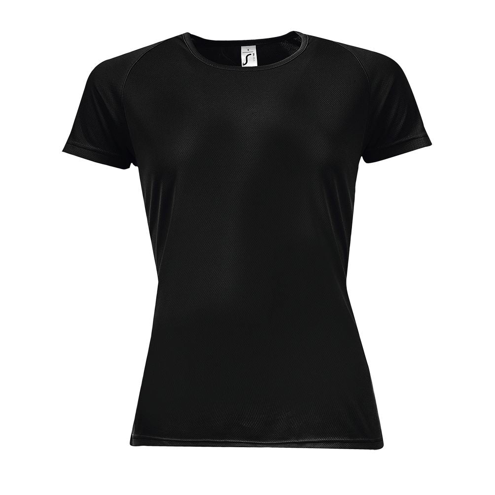 Sporty Women Damen Sport T-Shirt in Farbe Black