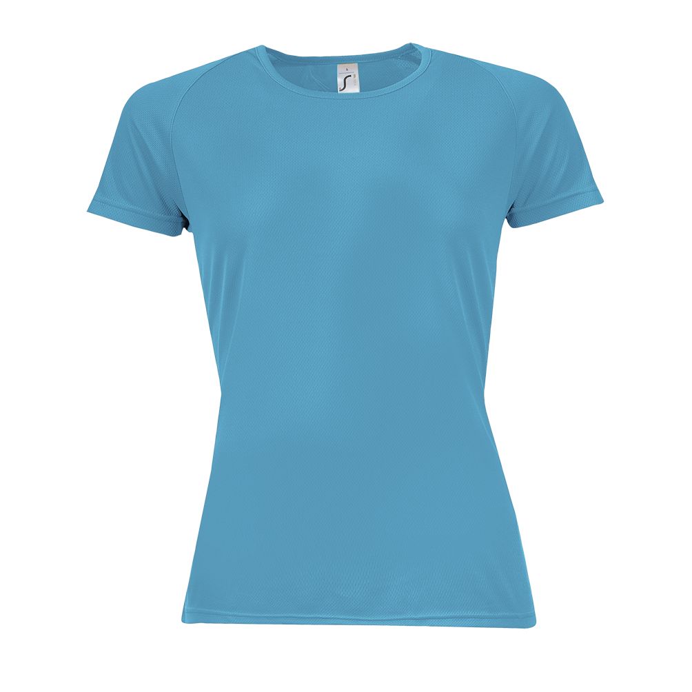 Sporty Women Damen Sport T-Shirt in Farbe Aqua