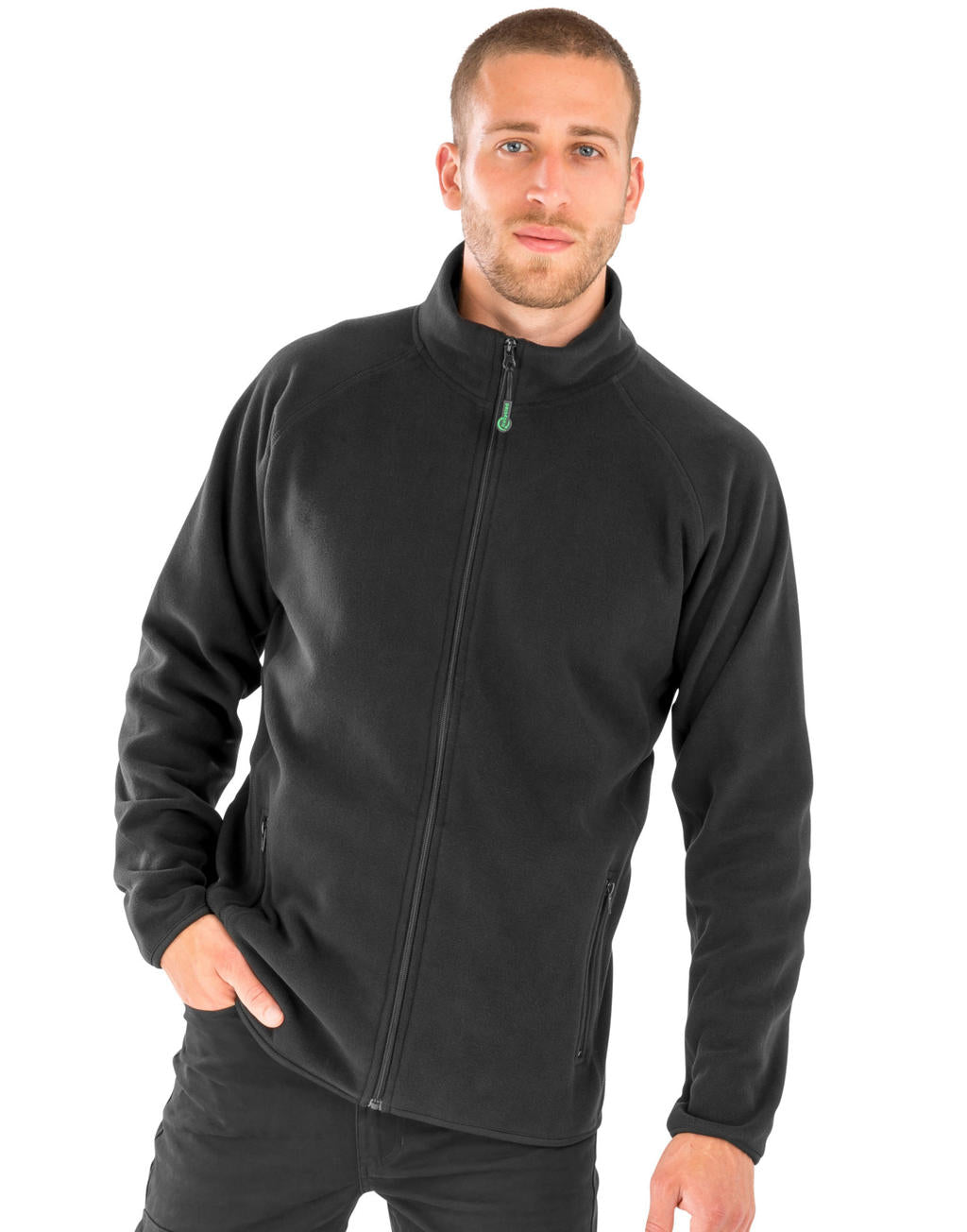 Recycled Fleece Polarthermic Jacket in Farbe Black