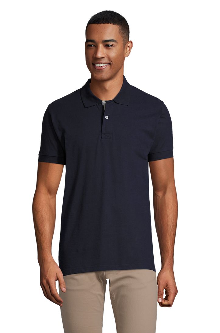 Portland Men Herren Poloshirt Kurzarm in Farbe French navy