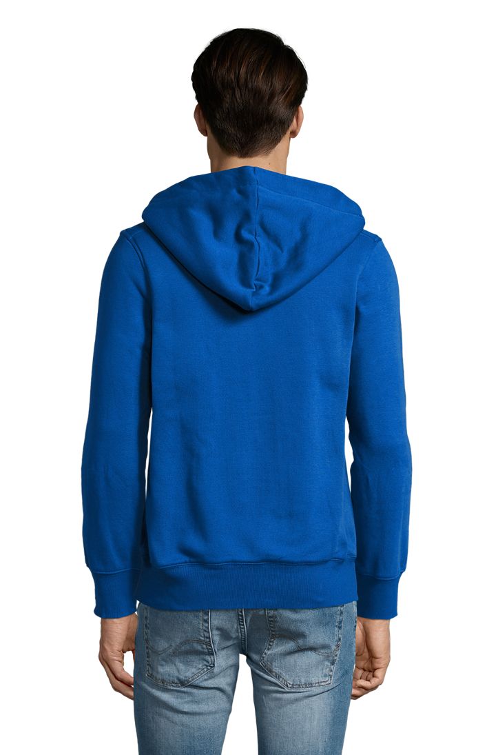 Sherpa Unisex Kapuzen-Jacke Mit "Sherpa"-Futter in Farbe Royal blue