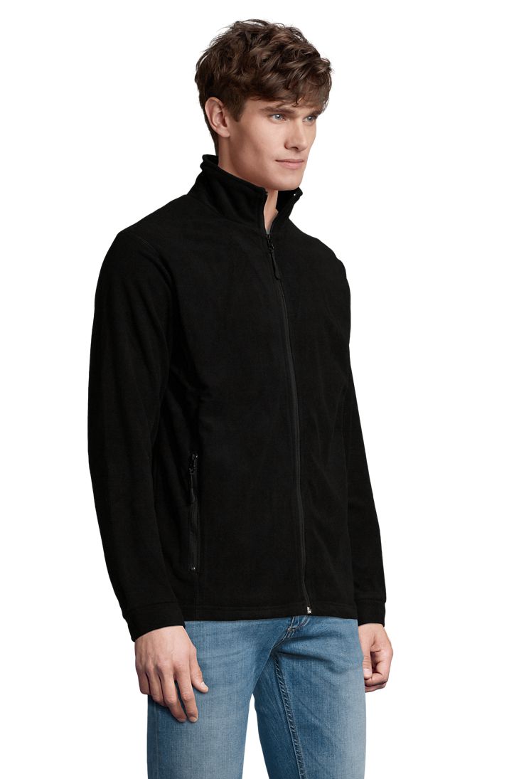 Nova Men Herren Fleece Jacke in Farbe Black
