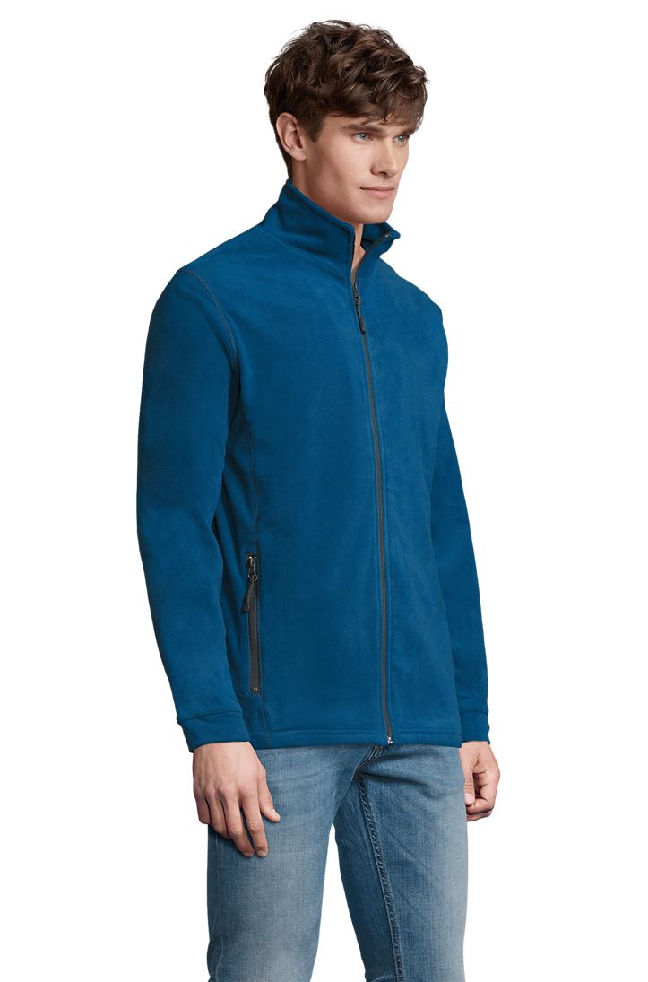 Nova Men Herren Fleece Jacke in Farbe Slate blue / Grey