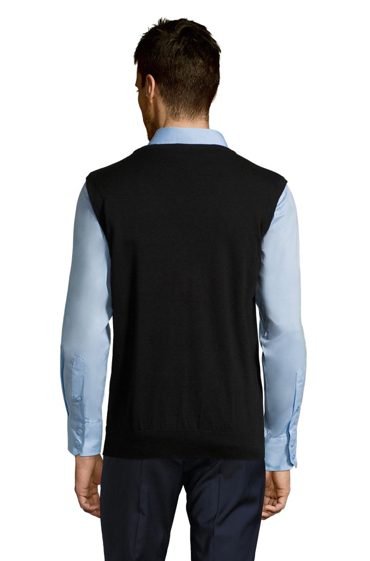 Gentlemen Unisex Pullunder in Farbe Black