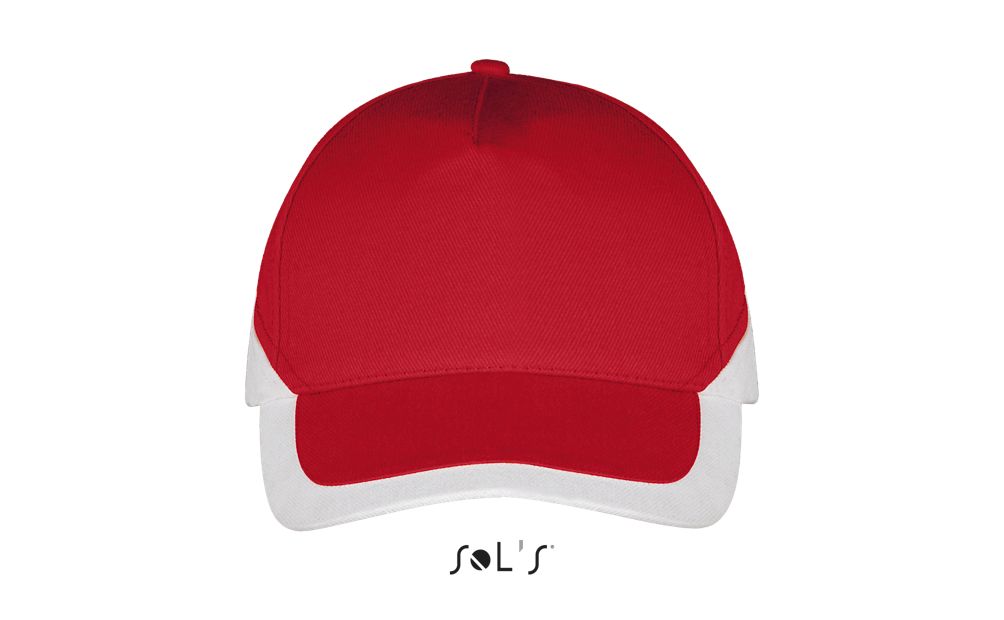Booster 5 Panel Contrast Cap in Farbe Red / White