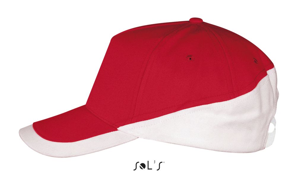 Booster 5 Panel Contrast Cap in Farbe Red / White