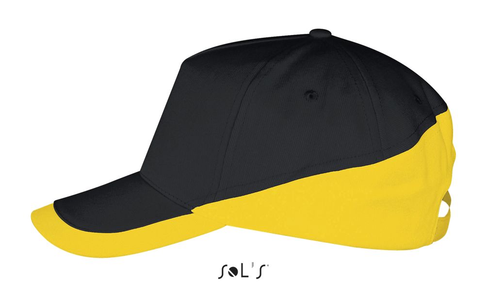 Booster 5 Panel Contrast Cap in Farbe Black / Gold