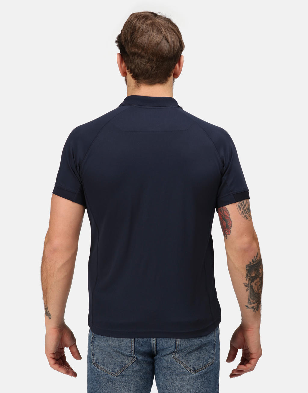  Coolweave Wicking Polo in Farbe Black
