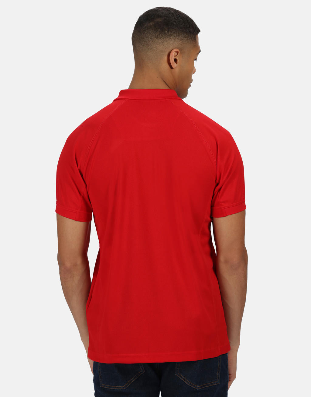  Coolweave Wicking Polo in Farbe Black