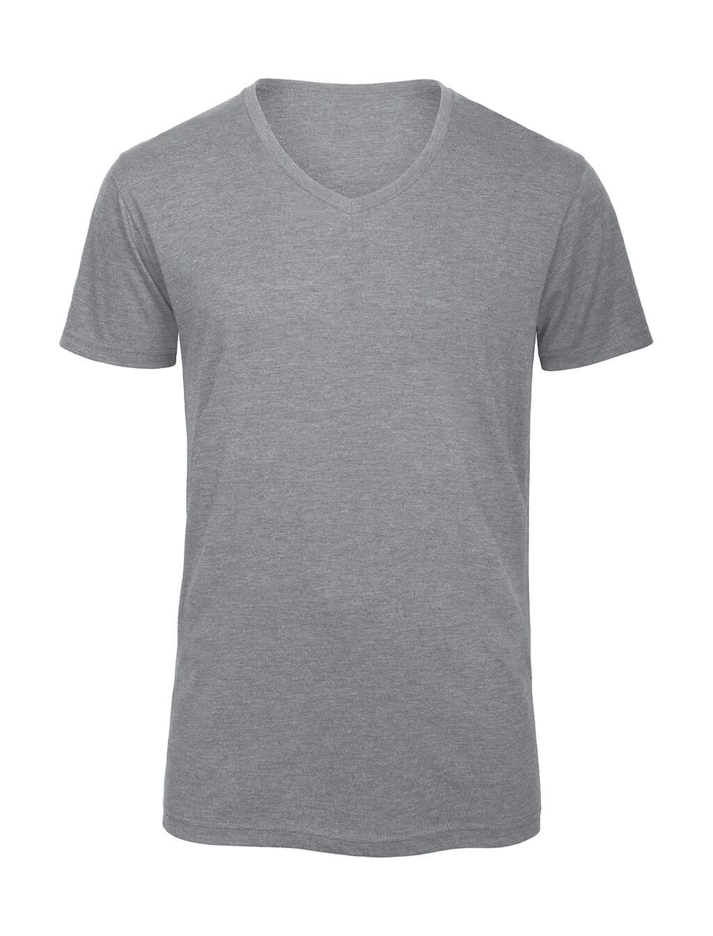  V Triblend/men T-Shirt in Farbe Heather Light Grey