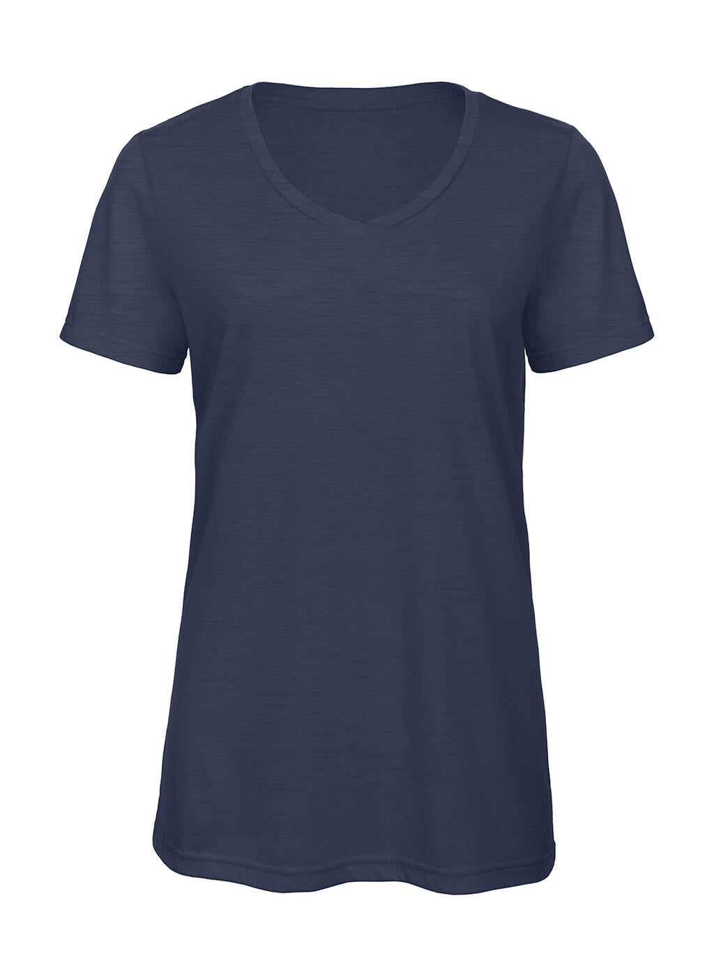  V Triblend/women T-Shirt in Farbe Heather Navy