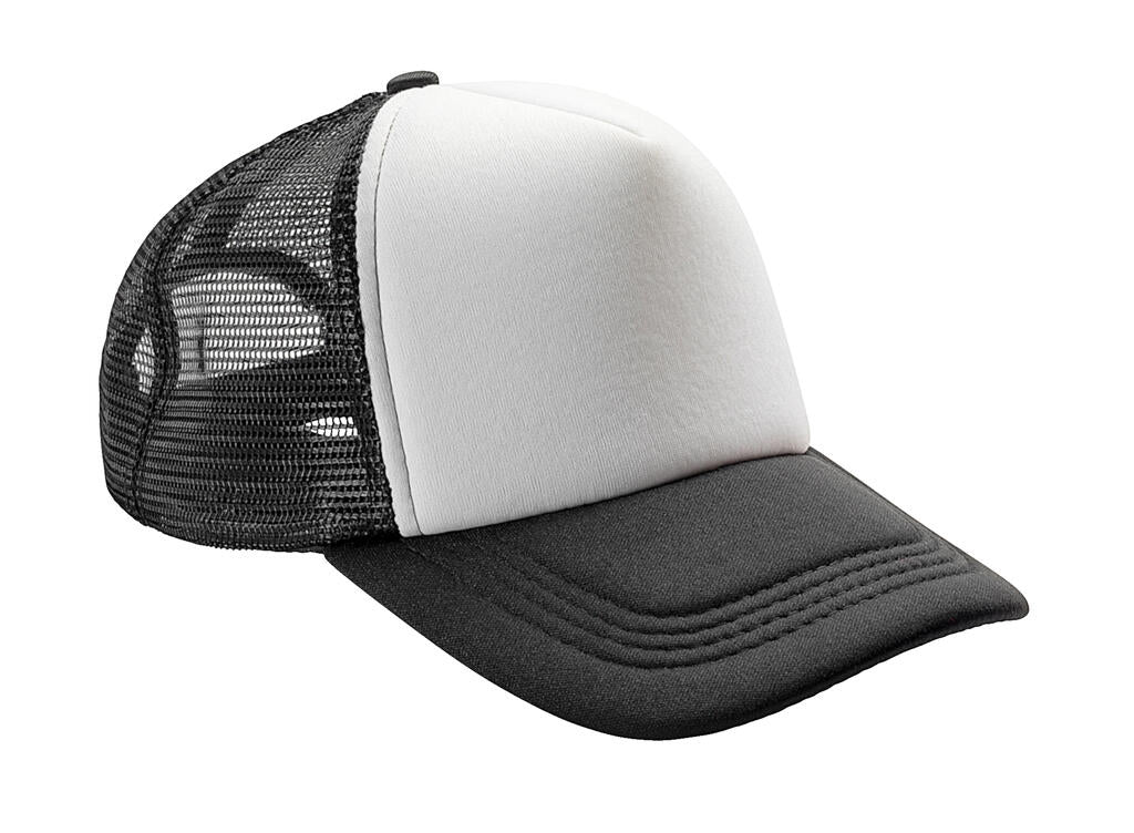  Detroit ½ Mesh Truckers Cap in Farbe Black/White