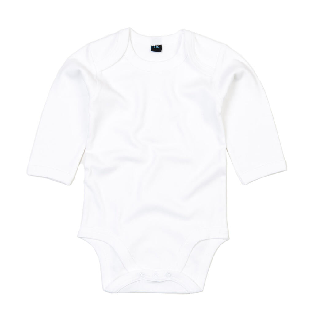  Baby long Sleeve Bodysuit in Farbe White
