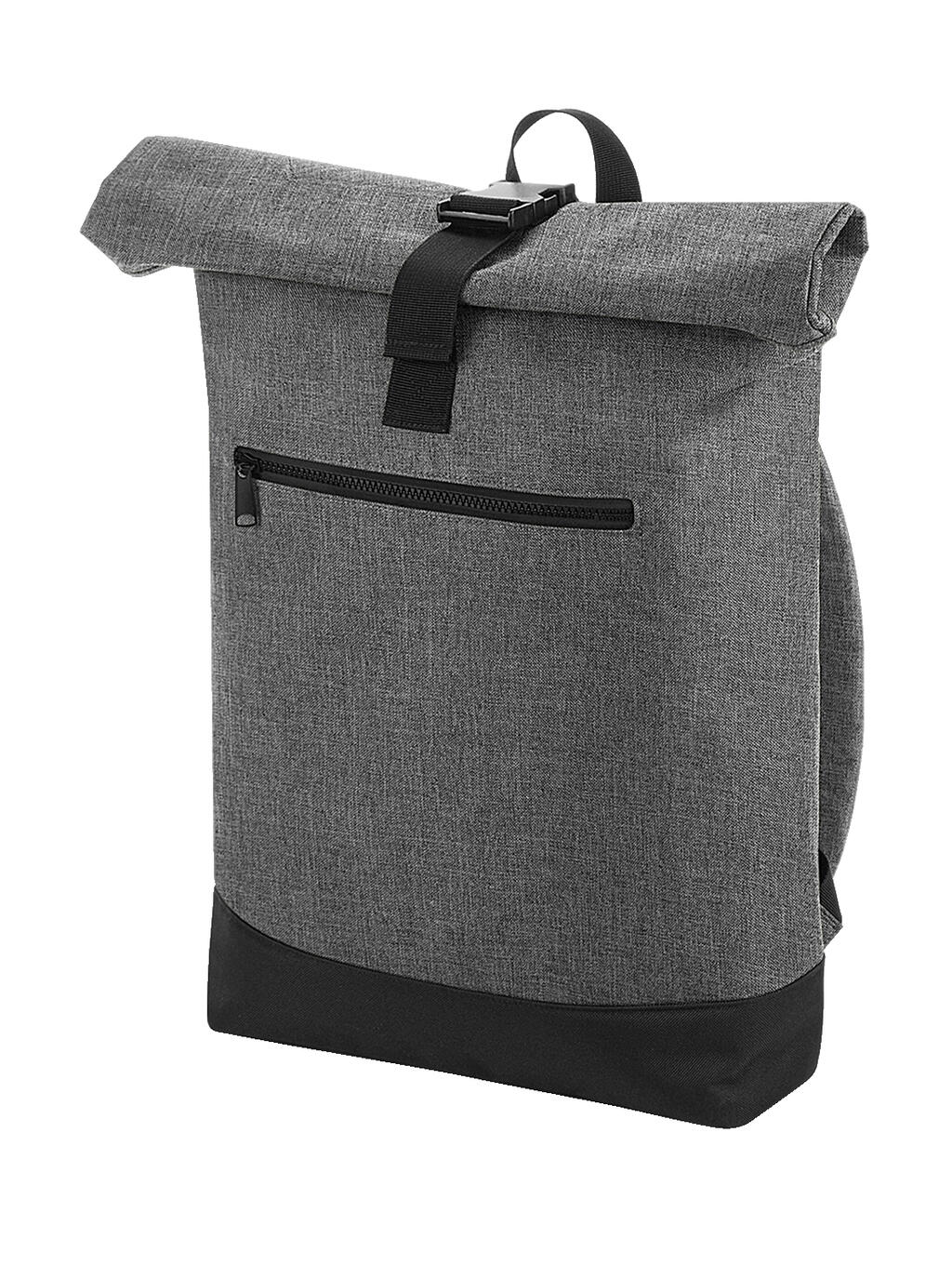  Roll-Top Backpack in Farbe Grey Marl/Black