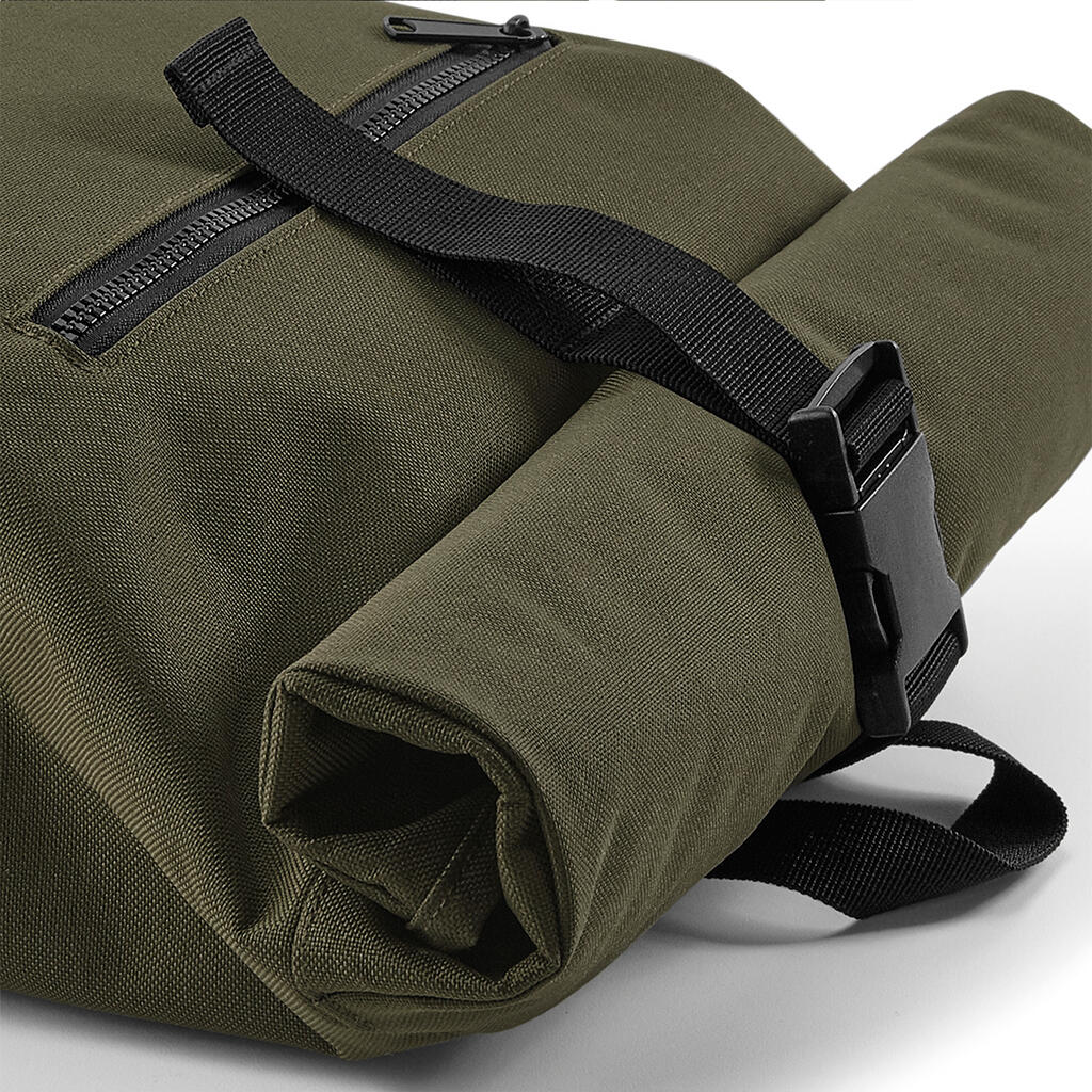  Roll-Top Backpack in Farbe Black