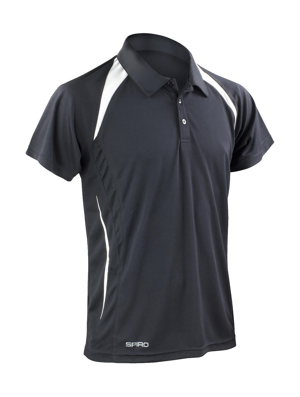  Spiro Team Spirit Polo in Farbe Black/White