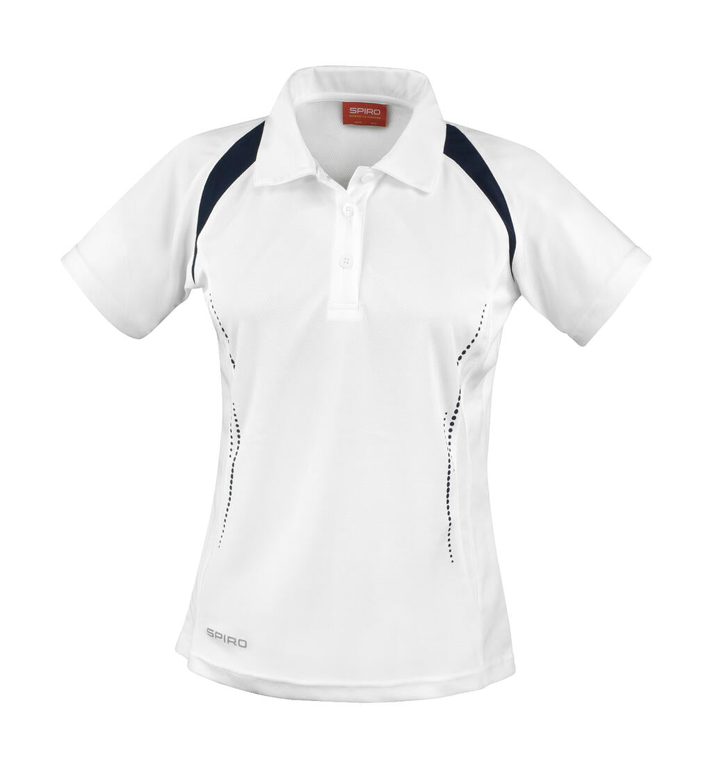  Ladies' Spiro Team Spirit Polo in Farbe White/Navy