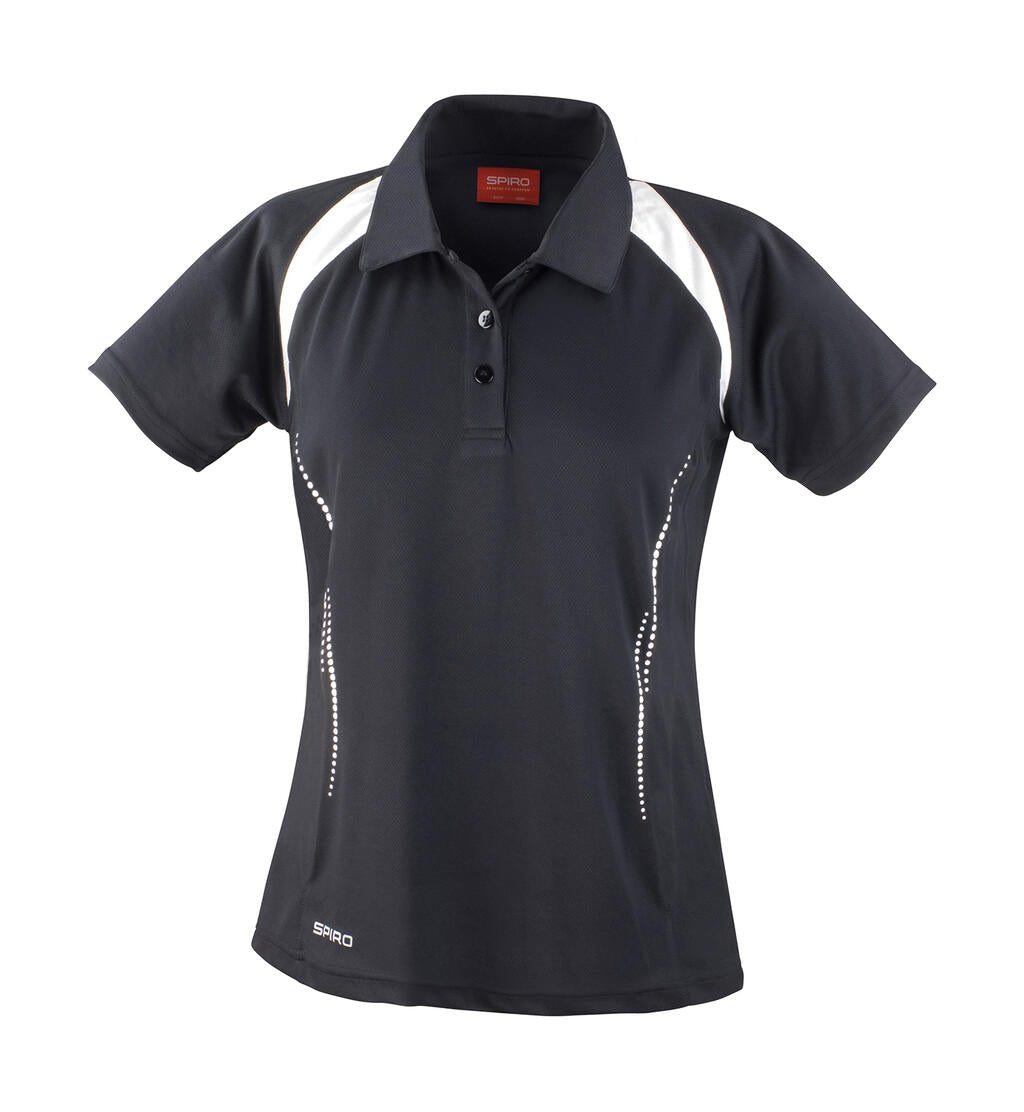  Ladies' Spiro Team Spirit Polo in Farbe Black/White