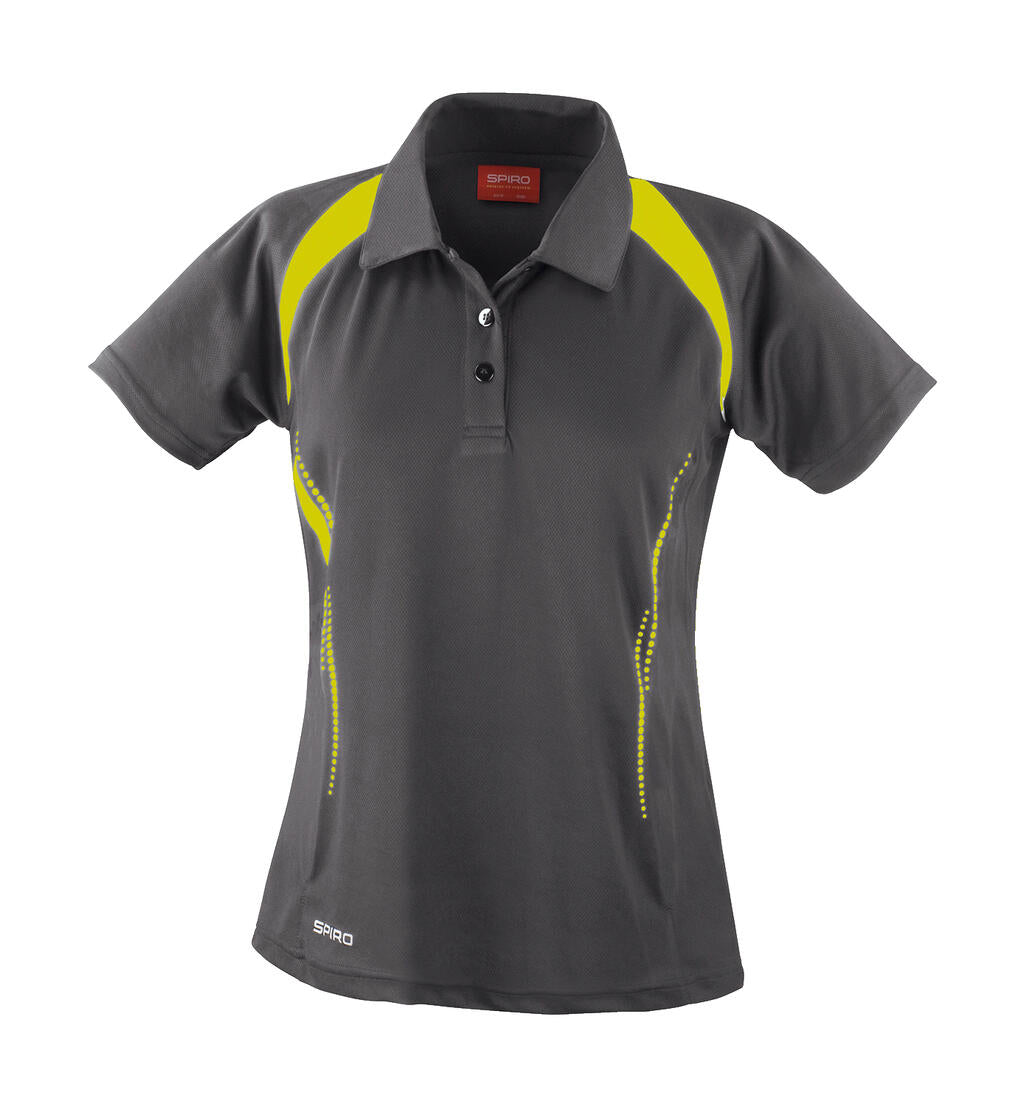  Ladies' Spiro Team Spirit Polo in Farbe Grey/Lime
