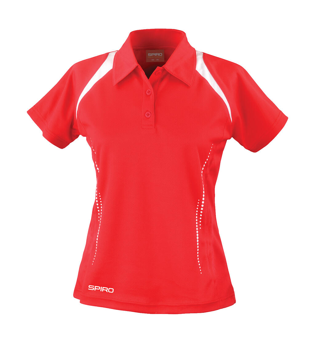  Ladies' Spiro Team Spirit Polo in Farbe Red/White