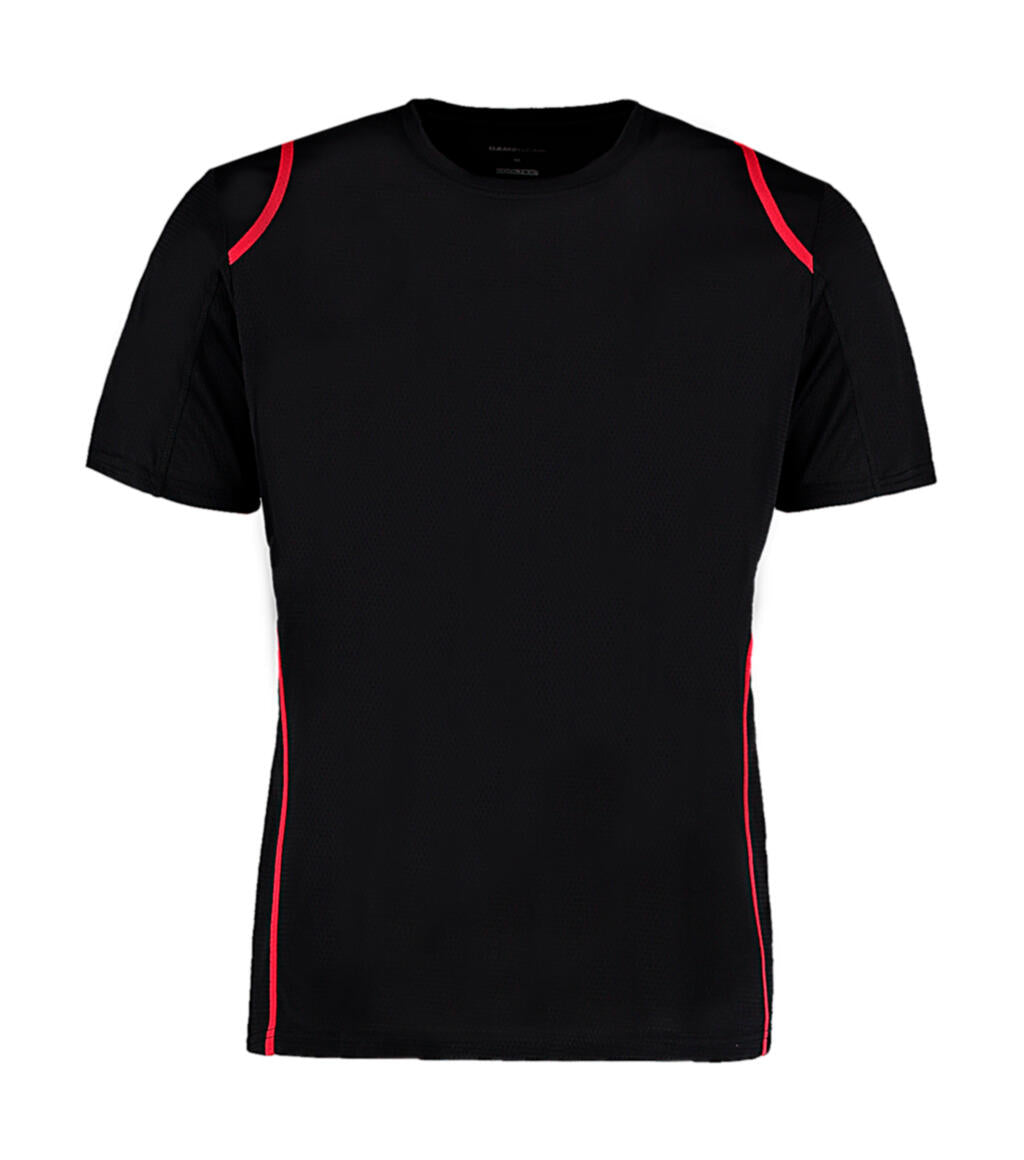  Regular Fit Cooltex® Contrast Tee in Farbe Black/Red