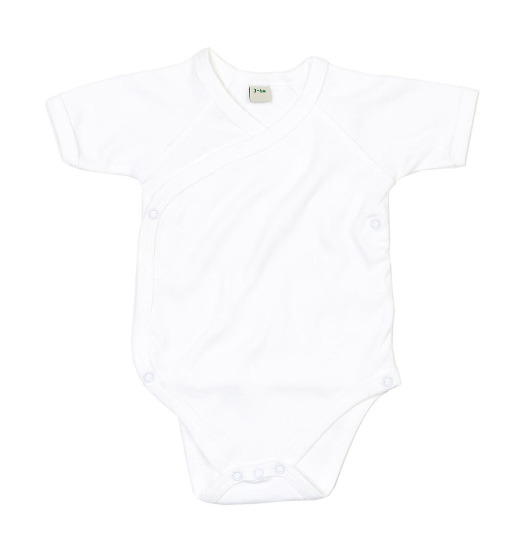  Baby Kimono Bodysuit in Farbe White