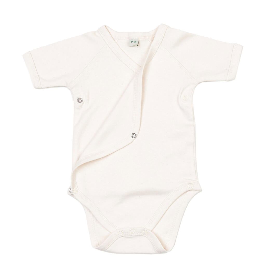  Baby Kimono Bodysuit in Farbe White