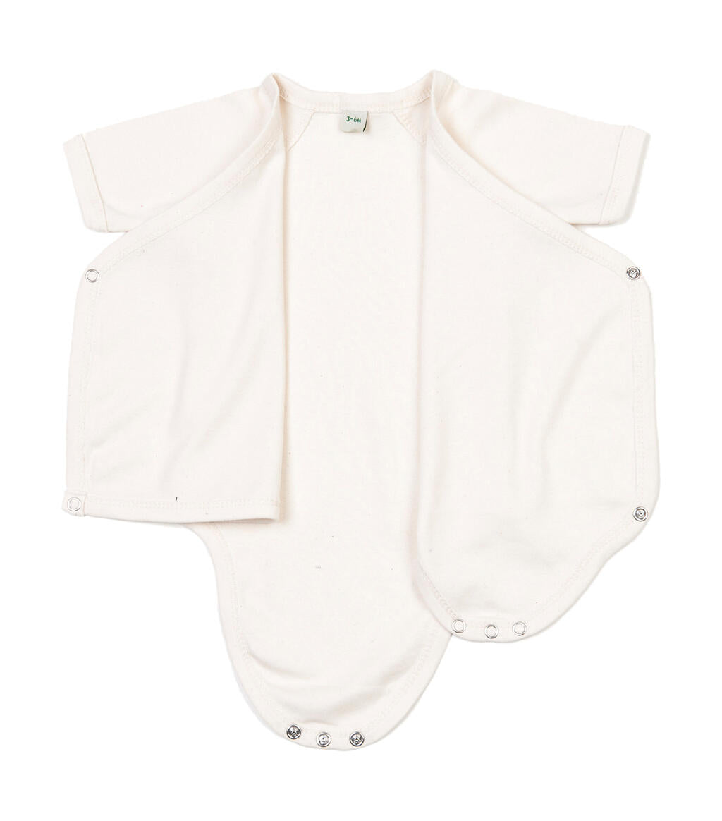  Baby Kimono Bodysuit in Farbe White