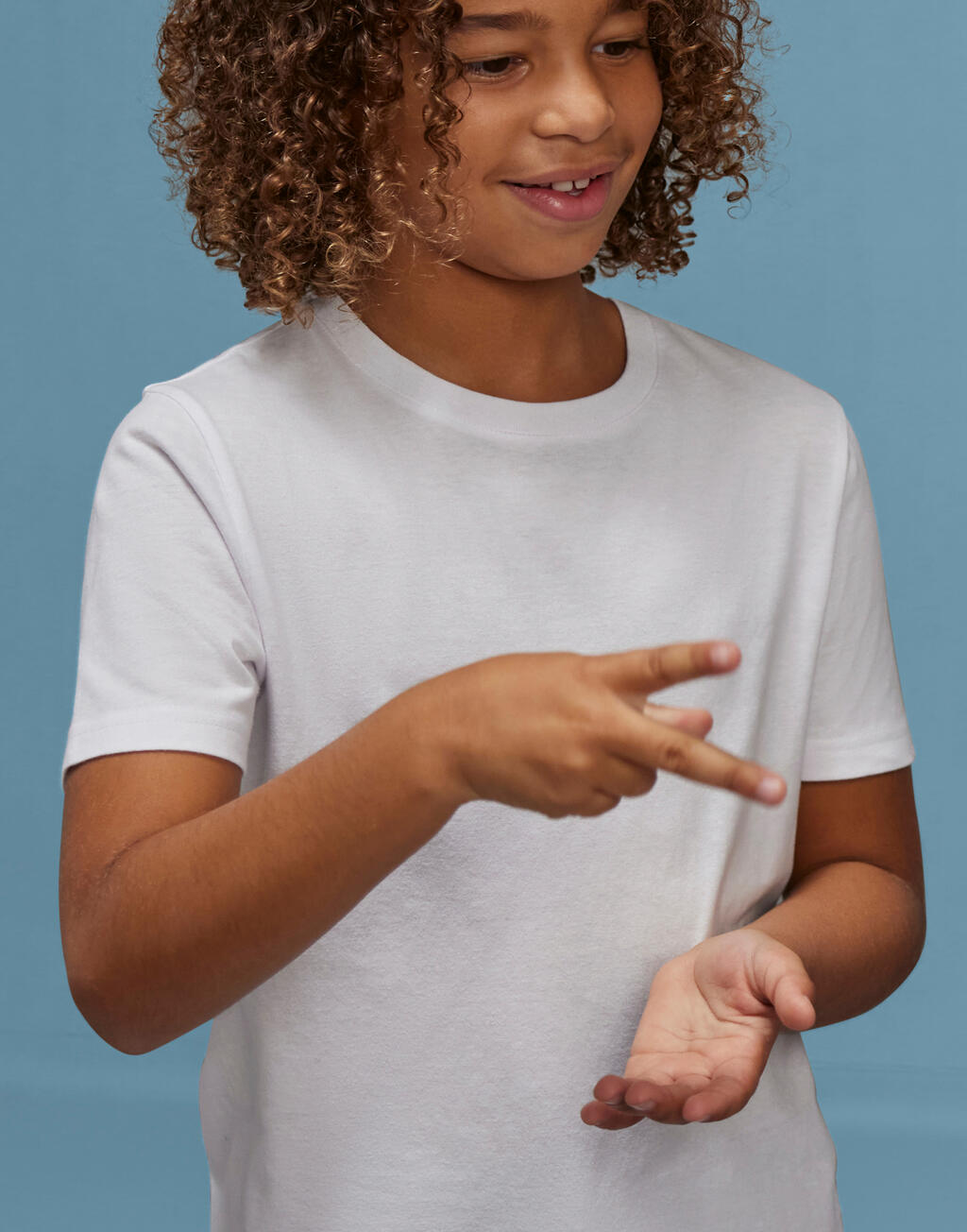 #E190 T-Shirt /kids in Farbe White