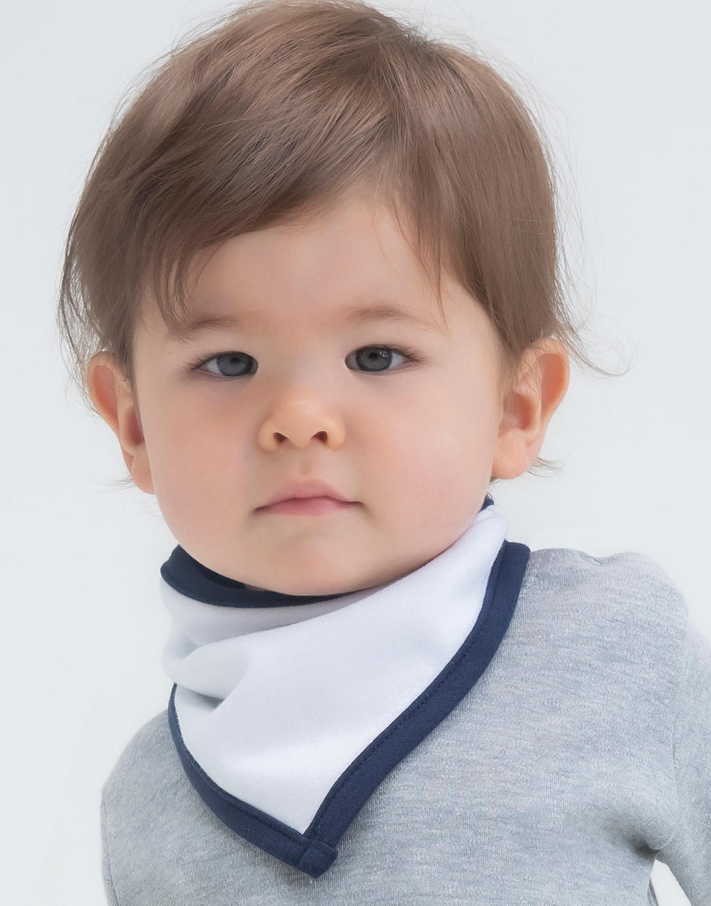  Bandana Bib in Farbe White/Red
