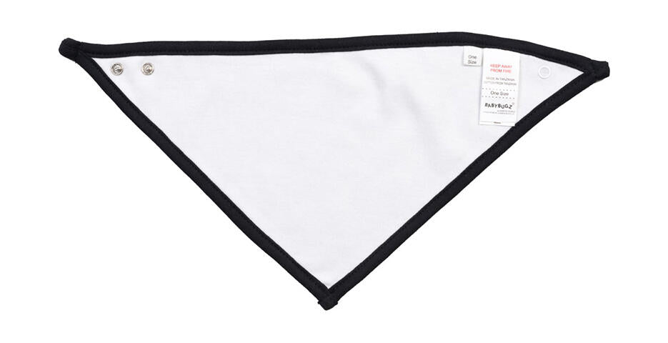  Bandana Bib in Farbe White/Black