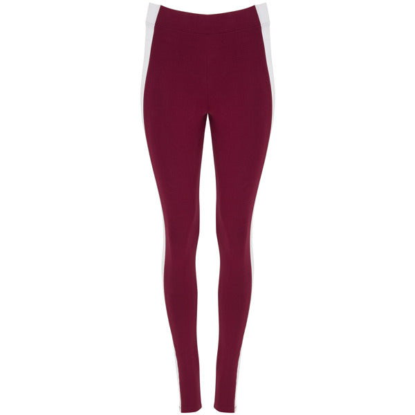 Leggings Agia  in Farbe Burgundy/White