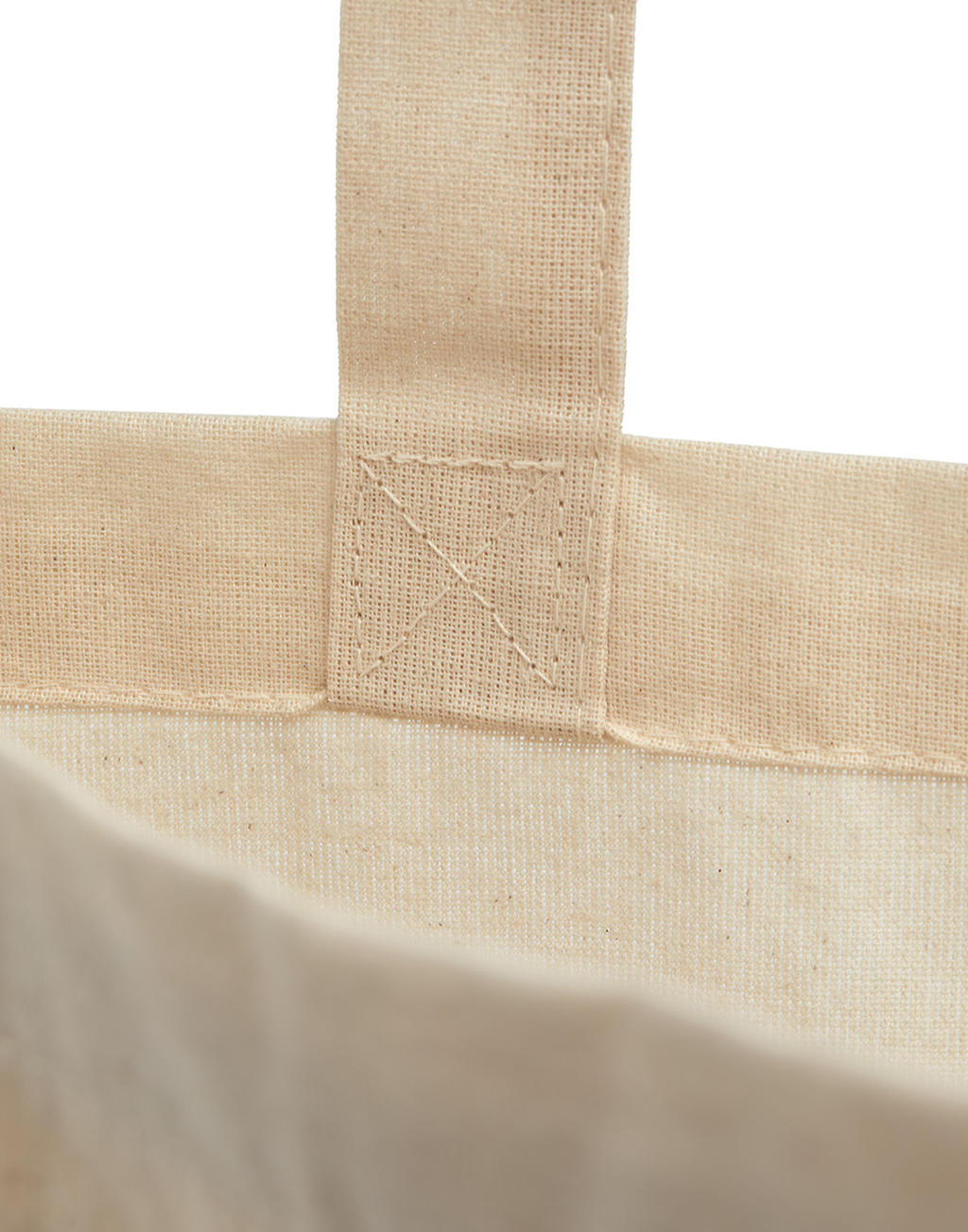  Cotton Bag LH with Gusset in Farbe Snowwhite