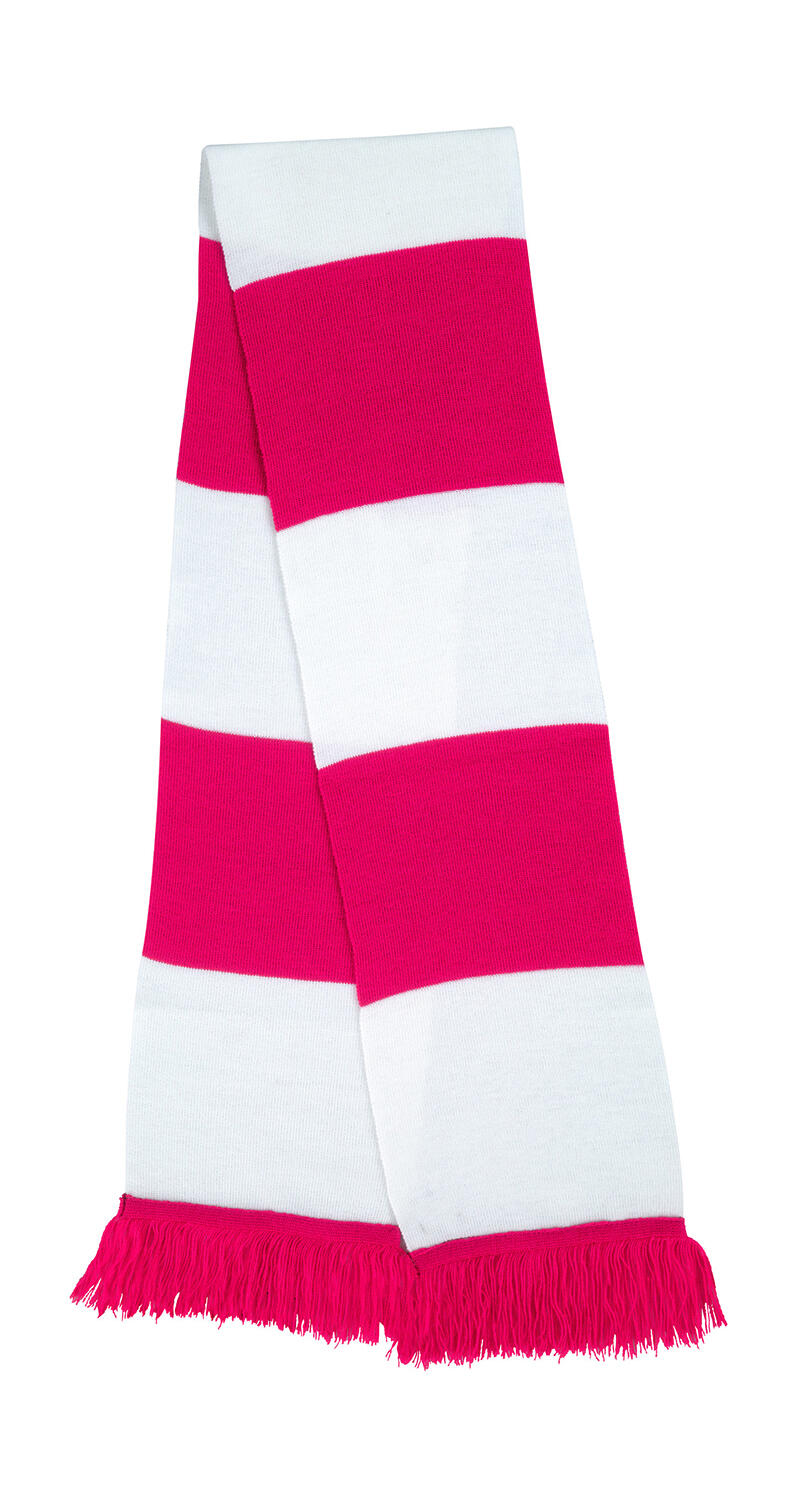 Team Scarf in Farbe Fuchsia/White