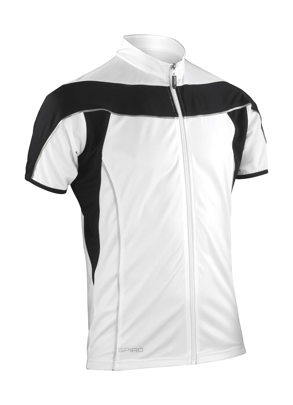  Bike Full Zip Top in Farbe White/Black