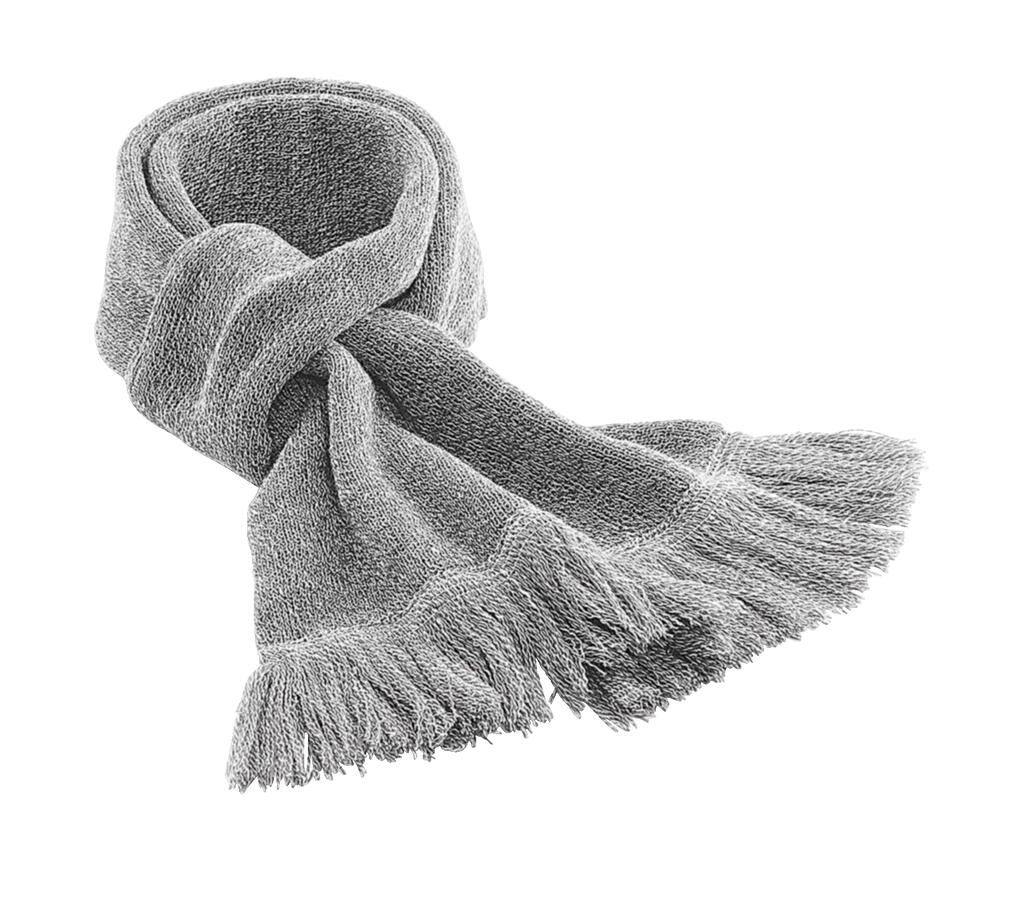  Classic Knitted Scarf in Farbe Heather Grey