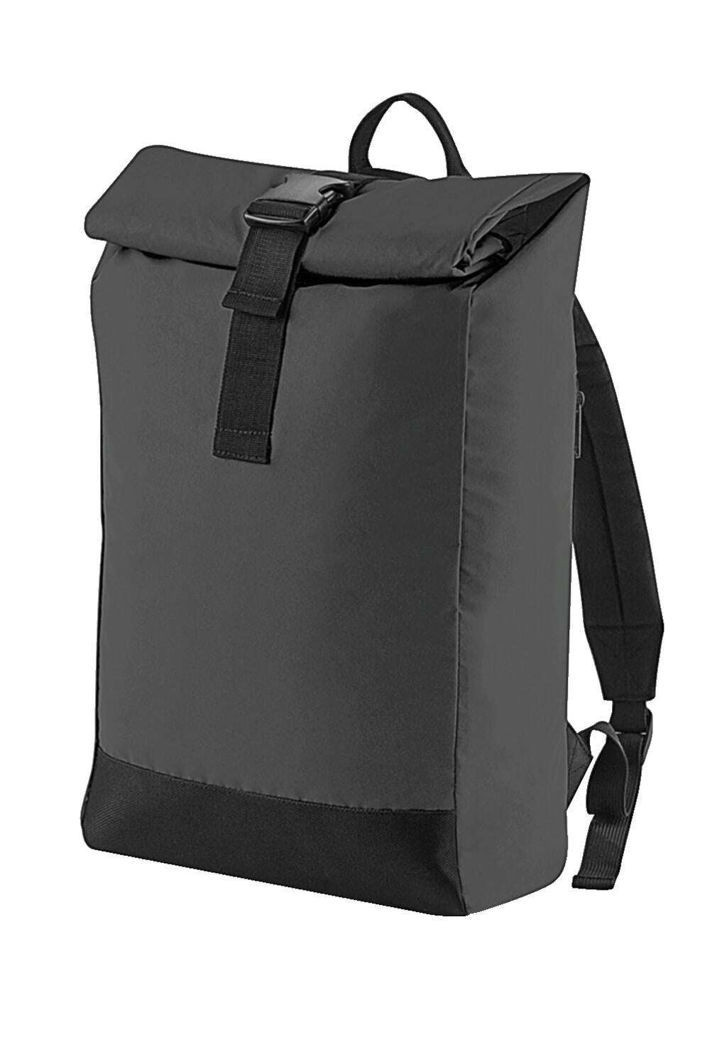  Reflective Roll-Top Backpack in Farbe Black Reflective