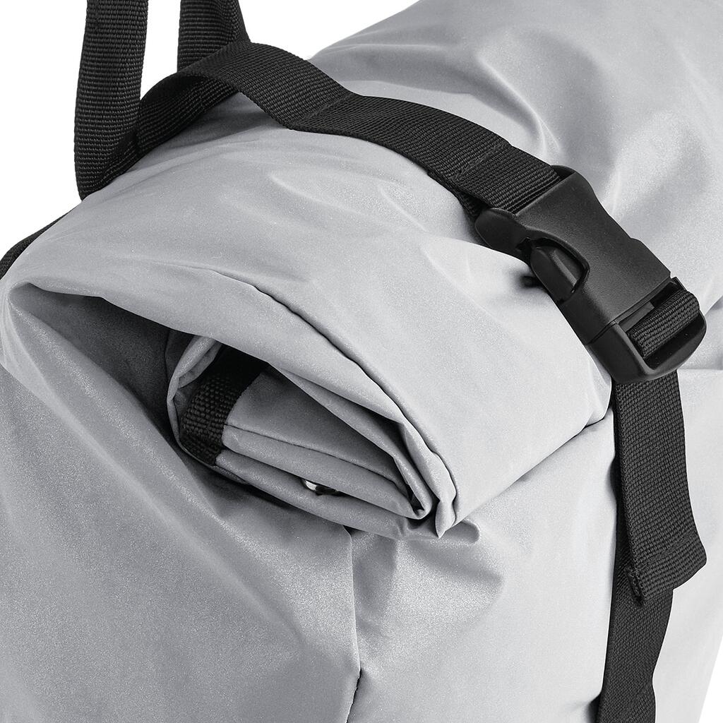  Reflective Roll-Top Backpack in Farbe Black Reflective