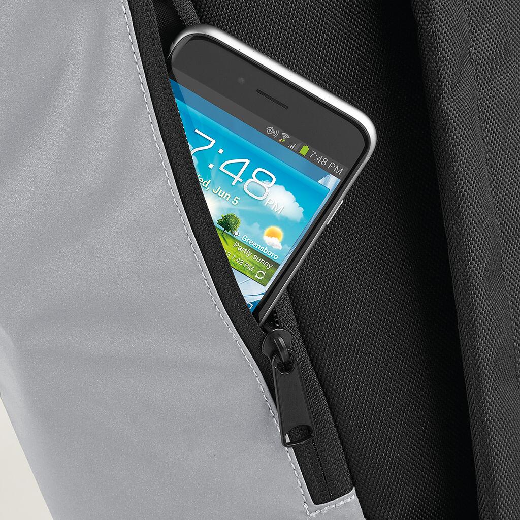  Reflective Roll-Top Backpack in Farbe Black Reflective